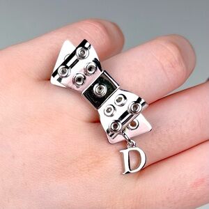 Dior Bow Adjustable Ring One Size